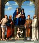Francesco Francia - The Virgin and Child with Saint Anne and Other Saints